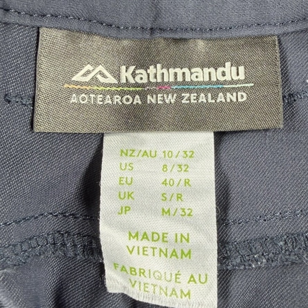 Kathmandu Women's Hiking Pants US 8 Navy/Gray Tech Stretch Travel Outdoor Nylon‎ - Picture 2 of 8